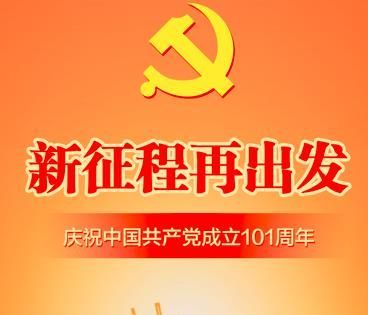 海报：庆祝中国共产党成立101周年